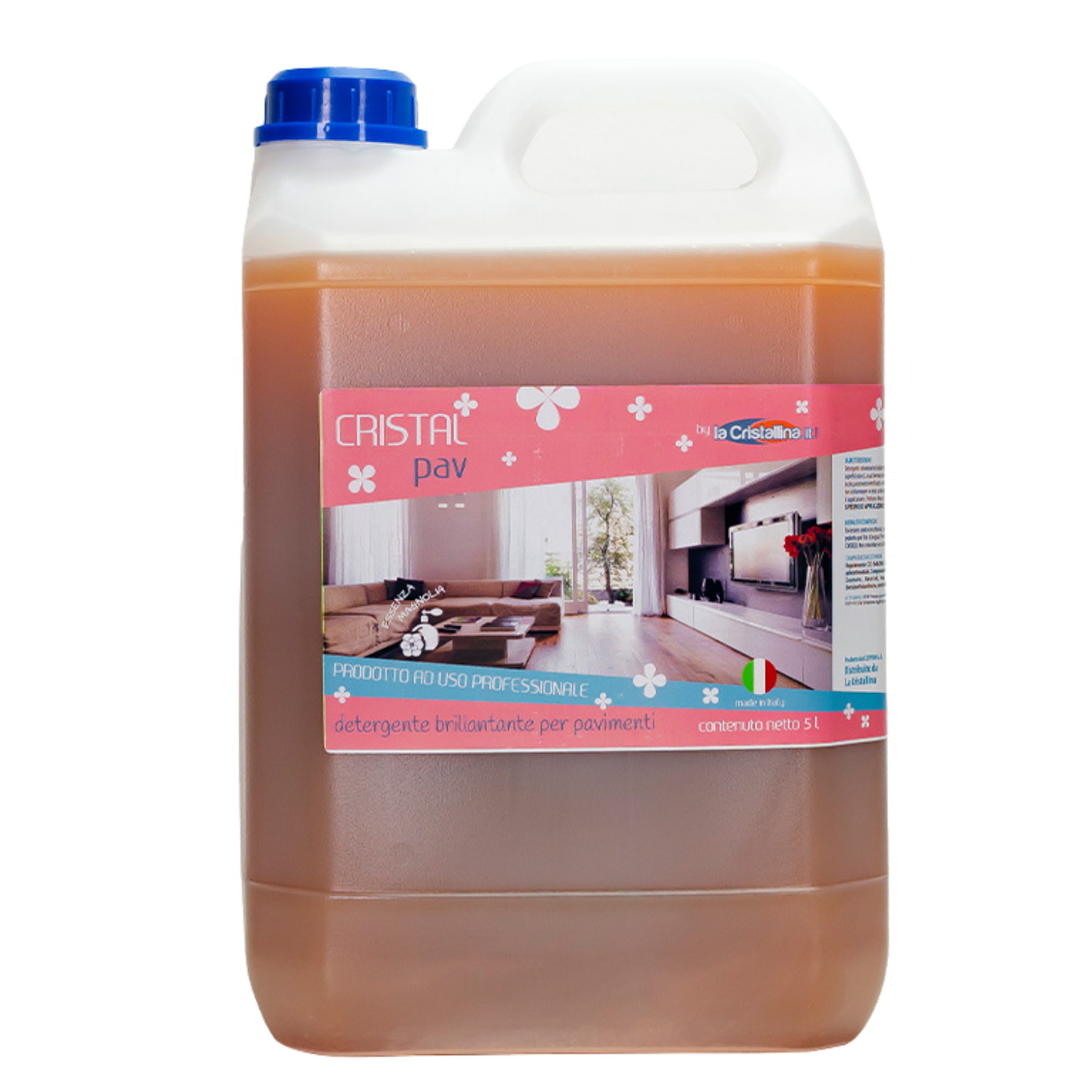 Cristal Pav Magnolia 5L – Detergente lavapavimenti solventato